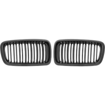 BMW 7-Serie E38 94-02 Enkelribbad Blanksvart Sportgrill / Njurar Sport-Look DIEDERICHS